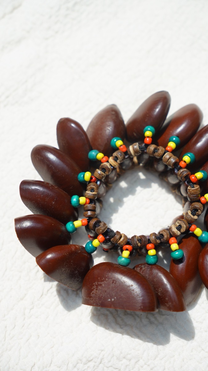Juju Rattan Seed Shaker Bracelet